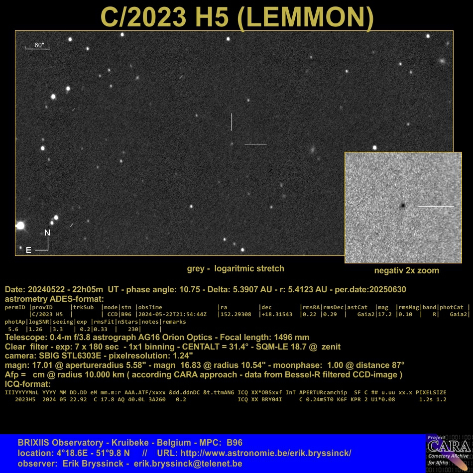 comet C/2023 H5 (LEMMON)